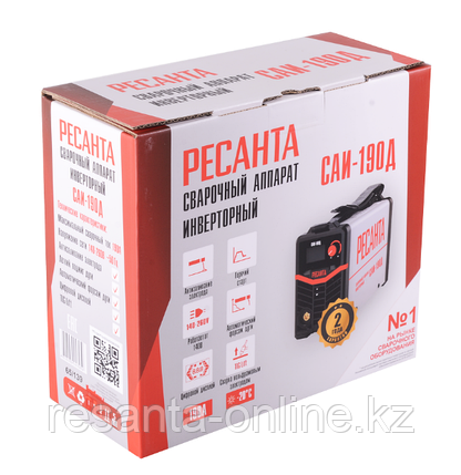 Сварочный аппарат инверторный САИ-190Д Ресанта, фото 2