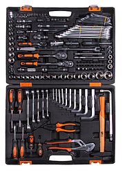 Набор инструментов, 1/2", 1/4", CrV, в кейсе 142 предм Вихрь, , Шт