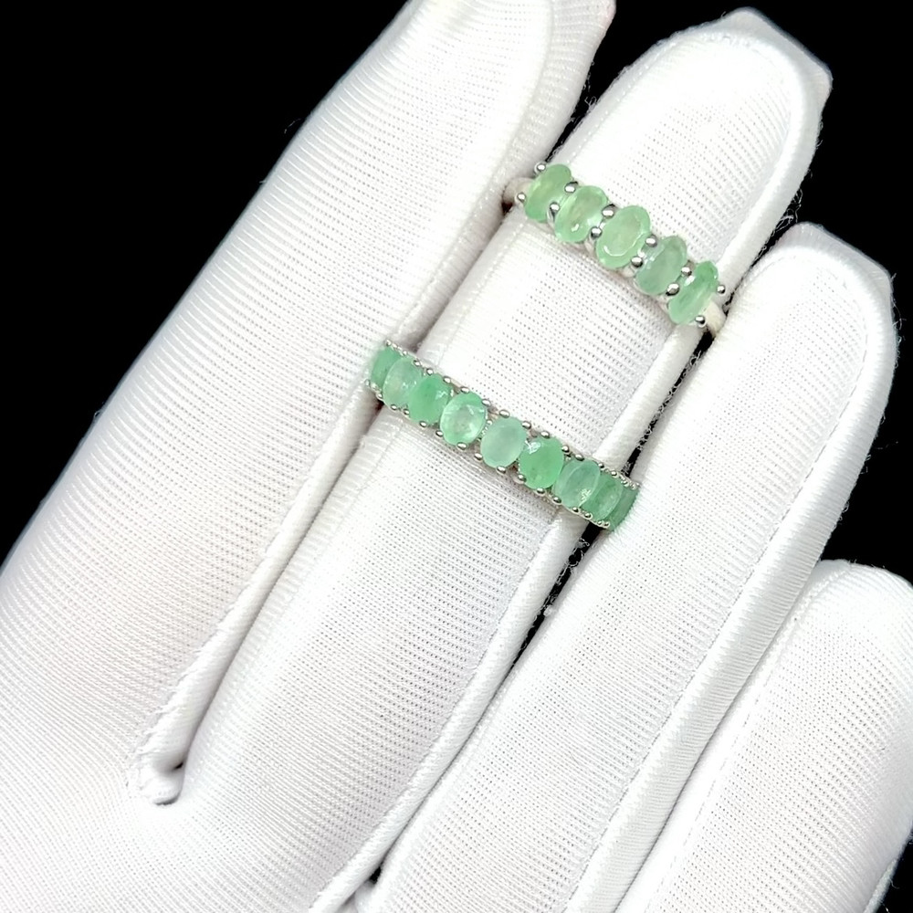 Кольцо с натуральными Изумрудами, фото 1