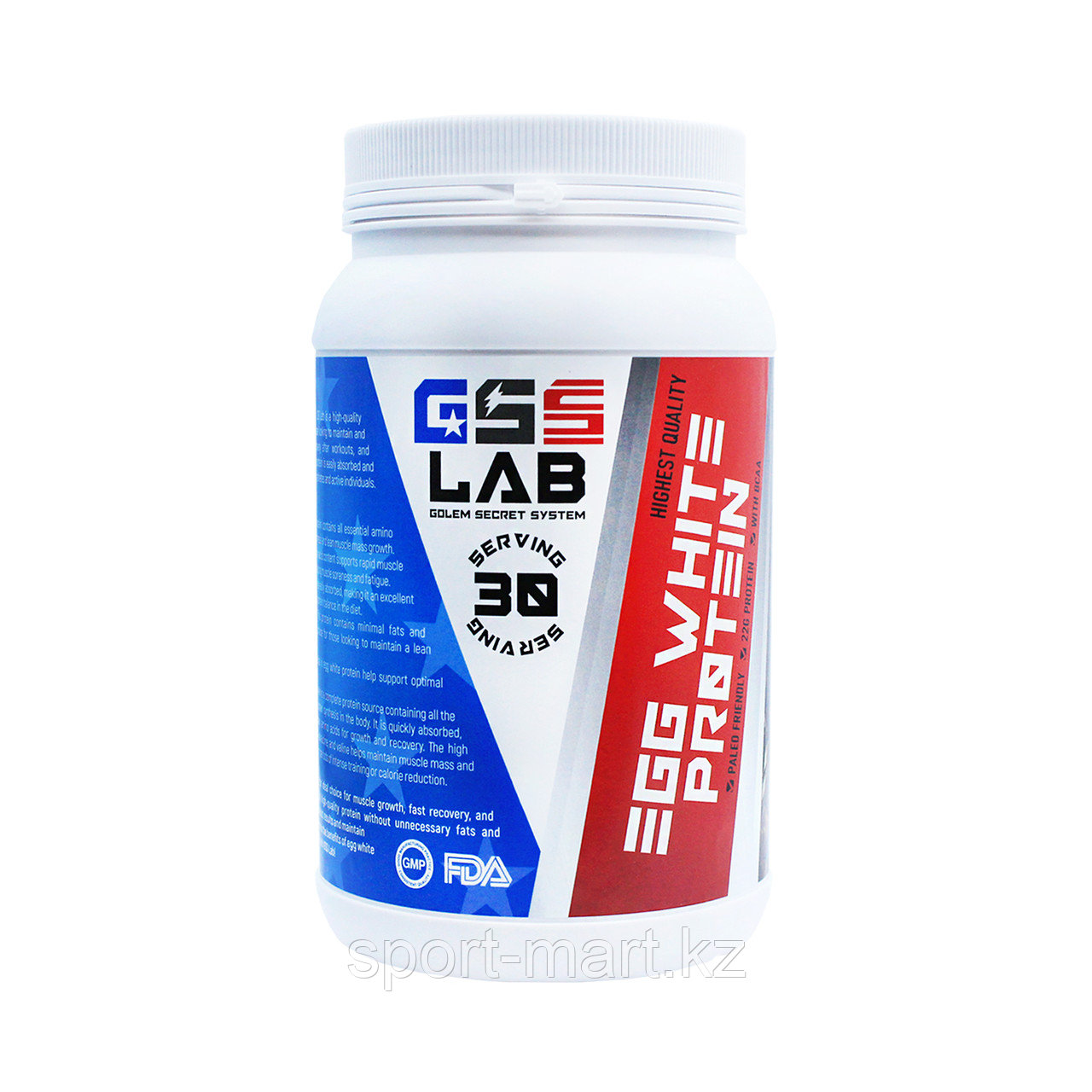 Протеин яичный Gss Lab Egg white protein 30 порций 900 гр