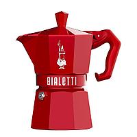 Гейзерная кофеварка Bialetti Moka Express Exclusive Red 9055, 3 чашки
