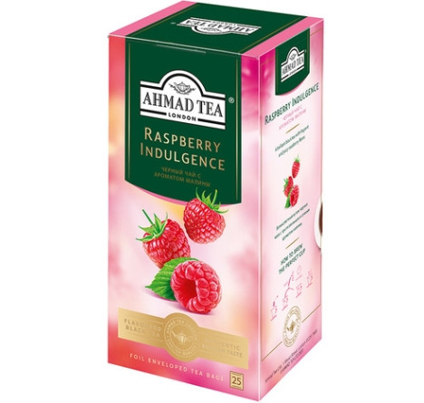 Чай Ahmad Tea Малиновое лакомство, черный, 25 пакетиков
