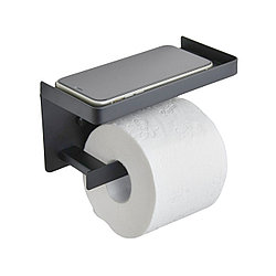 PH028 Держатель для туалетной бумаги с подставкой для телефона / серый