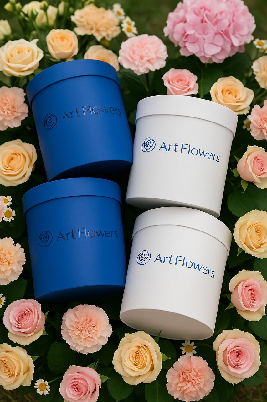 Коробки круглые для цветов, фото 1