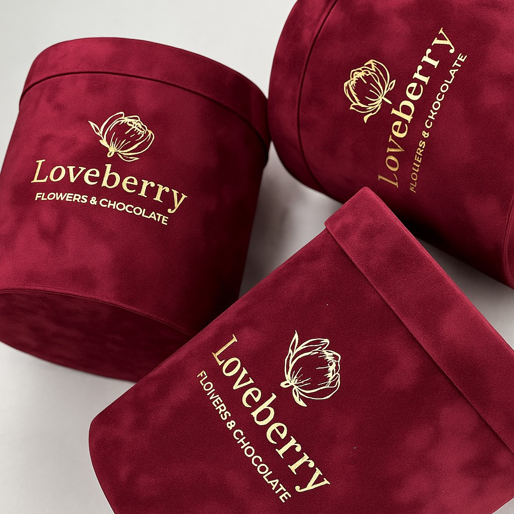 красная подарочная коробка