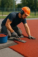 Резиновая крошка, тартановое покрытие