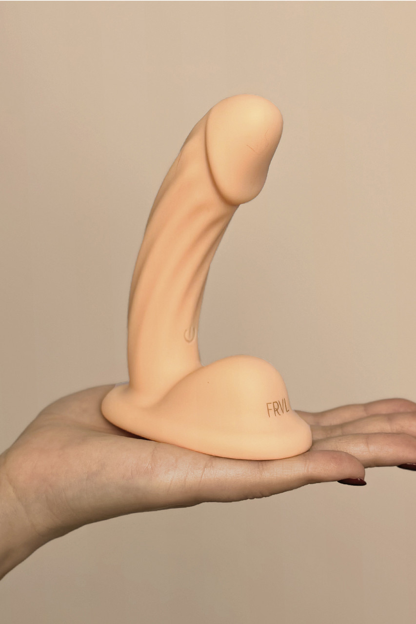 Тактильный вибратор Mikki из премиум жидкого силикона с двойной стимуляцией и присоской, фото 1