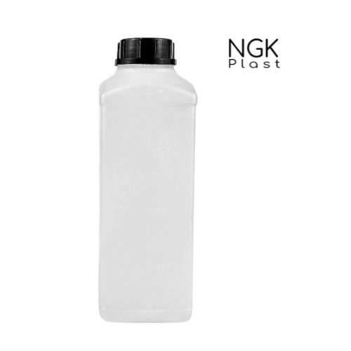 Флакон 1л ПНД квадратный пищевой и химически стойкий - фото 1 - id-p121131829