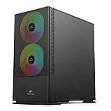 Корпус Wintek Shadow 701-B TG  Micro ATX  USB 1*3.0/1*2.0  HD-Audio+Mic  2*14cm+1*12cm ARGB fan (без, фото 3