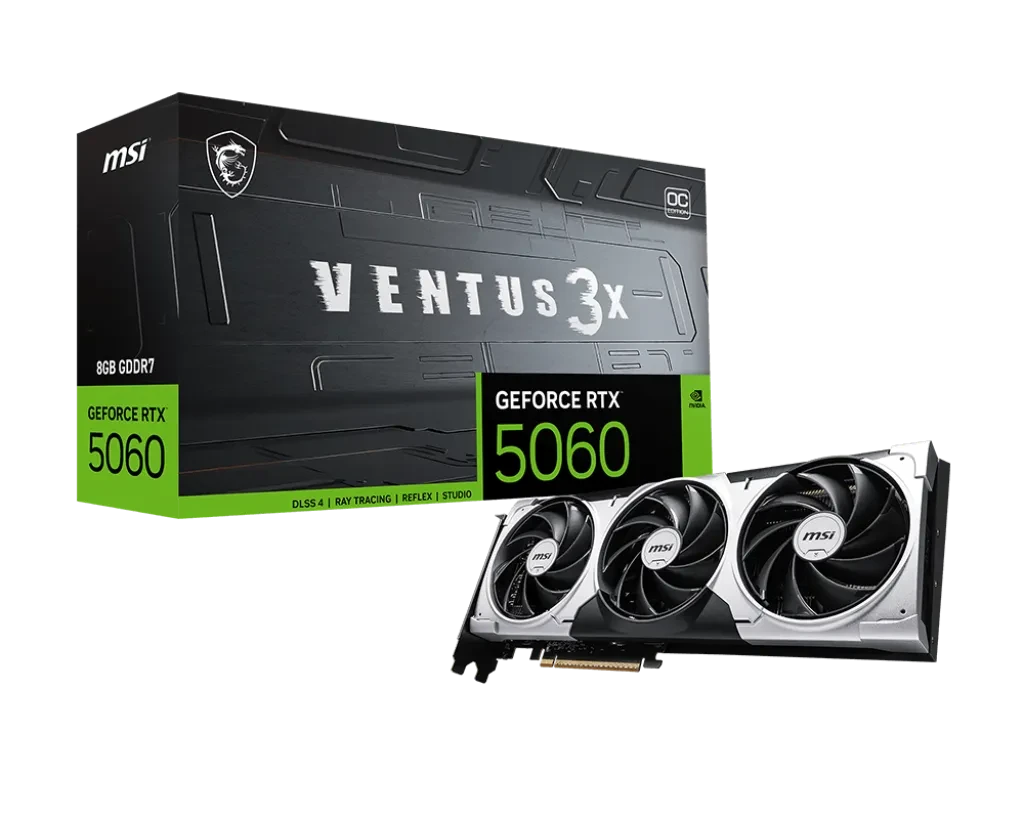 Видеокарта MSI GeForce RTX 5060 8G VENTUS 3X OC 8G GDDR7, фото 1