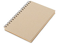 Блокнот на спирали в картонной обложке с переработанной бумагой Mania, натуральный