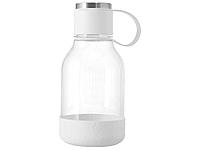 Бутылка для воды 2-в-1 Dog Bowl Bottle со съемной миской для питомцев, 1500 мл, белый с гравировкой