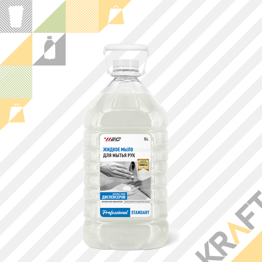 Жидкое крем мыло WEC Professional STANDART 5L (4031), фото 1