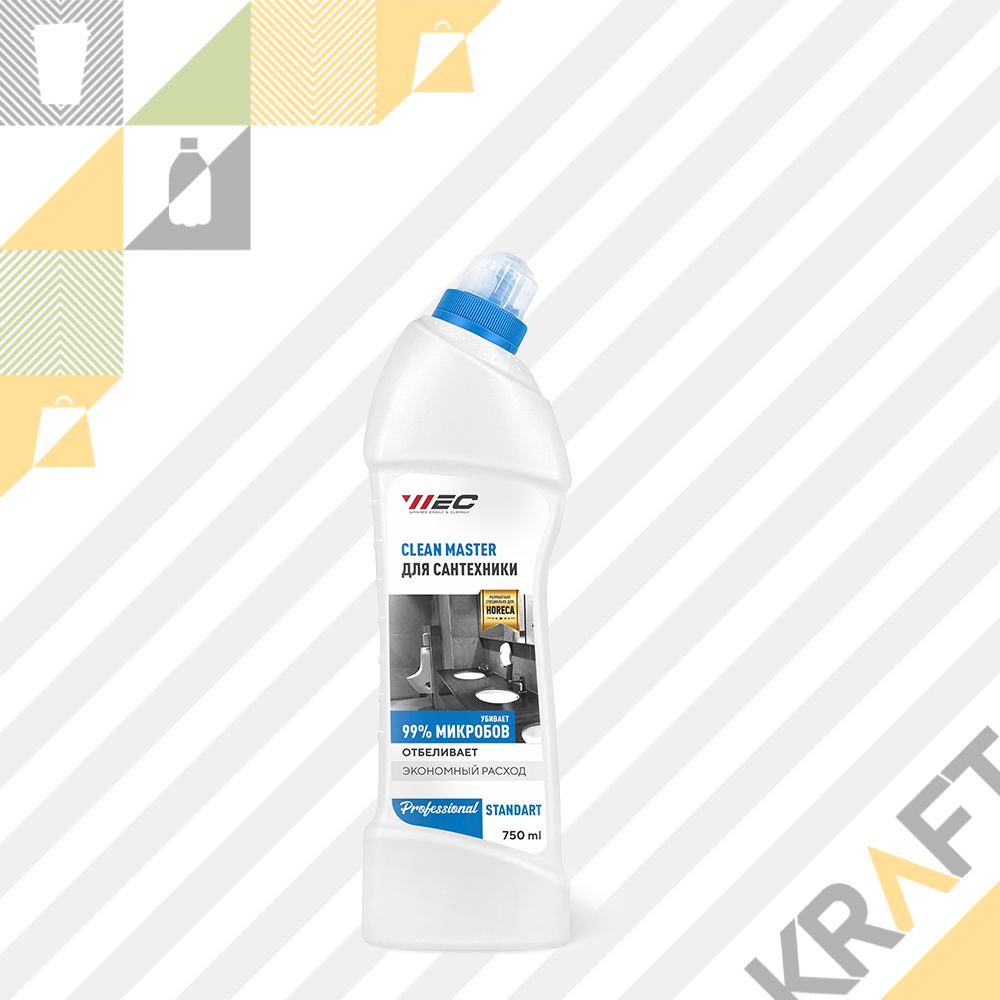 Средство для Сантехники CLEAN MASTER WEC Professional 0,75L (5038), фото 1