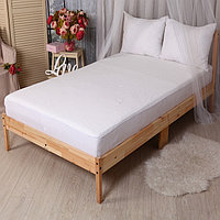 Наматрасник непромокаемый Бережный 200х200х25см, натяжной, мембрана хл80%, пэ20% 160x200, 160 х 200, Хлопок, Полиэстер