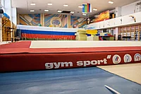 Ковер с помостом для спортивной гимнастики и акробатики Gymsport Strong Premium Red 14х14 м