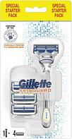 Gillette Skinguard Станок и 4 запасных картриджей