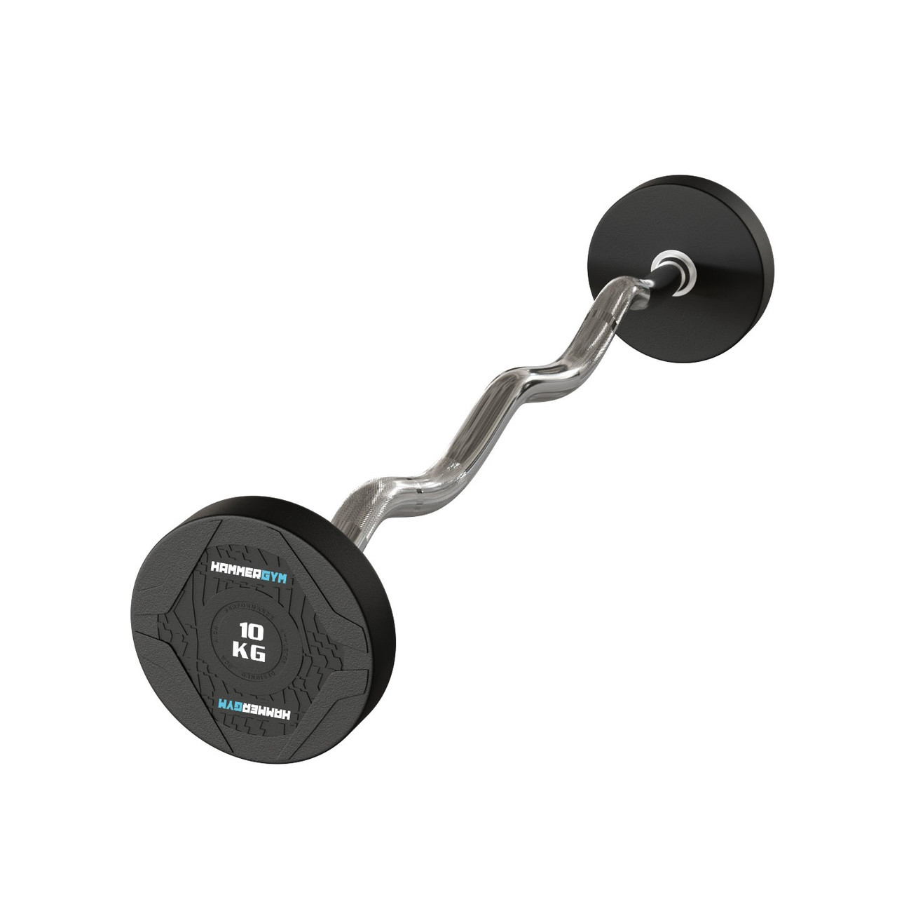 Штанга неразборная (изогнутый гриф) HAMMERGYM OK3015