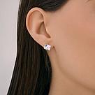 Серьги из серебра с кристаллами Diamant 94-122-02383-1 вставка, фото 3