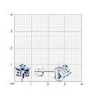 Серьги из серебра с кристаллами Diamant 94-122-02383-1 вставка, фото 5