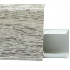 Плинтус ПВХ со съемной панелью 746 Дуб Альба 72 мм Tera /2,2м/ 24 шт