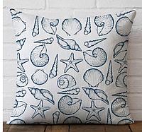 Подушка ВАСИЛИСА 40*40 п/л отб наб Морские ракушки 176099