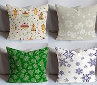 Подушка ВАСИЛИСА 40х40 п/л наб Новогодний микс