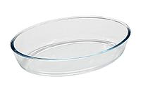 Форма для запекания MALLONY Cristallino из боросиликатного стекла, овальной формы, без ручек 1,6л
