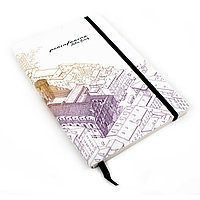 Блокнот линованный Pininfarina ITALIAN BEAUTY MILANO из каменной бумаги, А5, лавандовый; белый, , диаметр 0