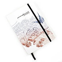 Блокнот линованный Pininfarina ITALIAN BEAUTY TORINO из каменной бумаги, А5, синий; белый, , диаметр 0 см.,