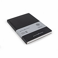 Блокнот линованный Pininfarina из каменной бумаги в твердой обложке, А5, черный, черный; , , диаметр 0 см.,