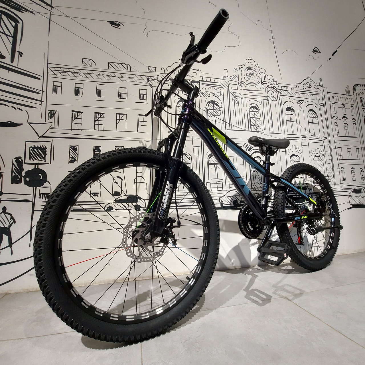 Горный подростковый Велосипед "Skillmax" на 24" колесах. Рама стальная. MTB. Скоростной.