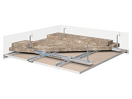 Каркасная звукоизоляция потолка Стандарт