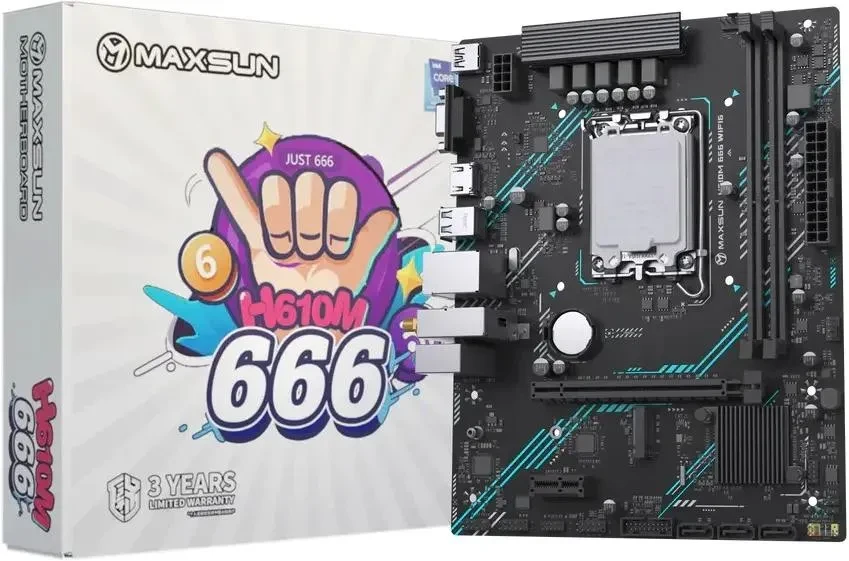 Материнская плата MaxSun MS-H610M 666 WIFI6