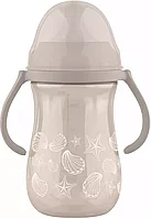 Арт.31051/12 Поильник-бутылочка два в одном: с мягким силиконовым носиком и молочной соской, с ручками, от 3