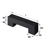 Конвектор напольный Royal Thermo STEP-80/130/600-1-N-BL-LG-BL, фото 2