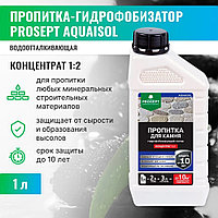 Пропитка для камня, гидрофобизирующий состав концентрат (1:2), 020-1  AQUAISOL (АКВАИЗОЛ) 1 л.=10м2