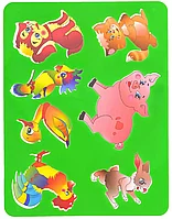 Трафарет-раскраска ДОМАШНИЕ ЖИВОТНЫЕ ТР-01