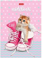 Записная книжка 80л А5 Котик в кедах