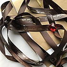 Лента подарочная "Я люблю тебя!" (Темно-коричневая с золотым нанесением) 20 мм х 5 метров, фото 3