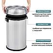 Breez WB-2165 Напольная корзина для мусора с вращающейся крышкой (стальная 65 литров), фото 9
