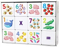 Кубики Кубики для умников. Арифметика 12 шт 00711 Дес. кор.