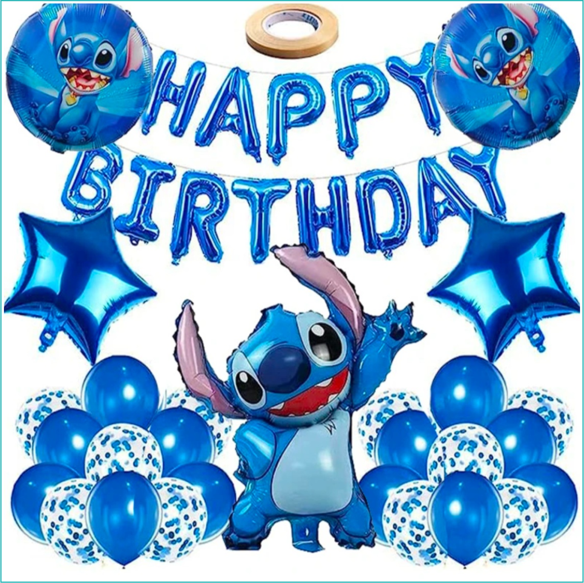 Набор воздушных шаров (Фотозона) "Стич"