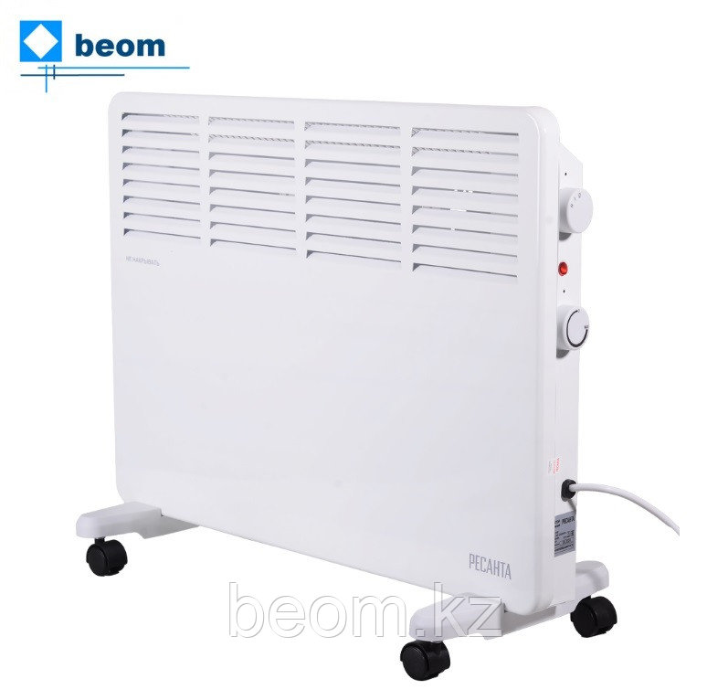 Конвектор ОК-1500 Ресанта (1,5 кВт | 220В | 15 м2 | Вес, кг 3.4 | термостат | настенный | напольный), фото 1