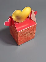 Коробка 10*10*10см красная