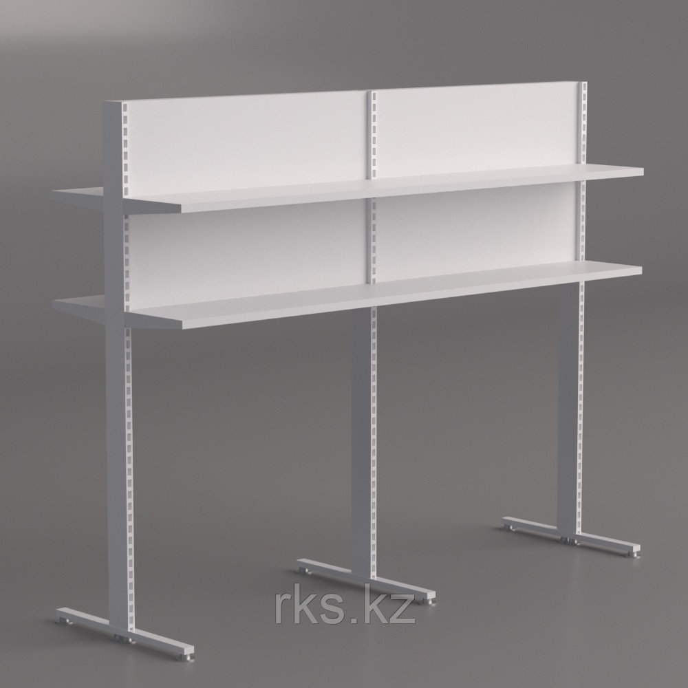 Надстройка островок над бонетой стеллаж Racks.kz 200x35x160см,белый