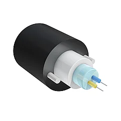 Кабель оптический самонесущий диэлектрический, 2 волокна, 1.0кН, 5.0мм, катушка 2км.