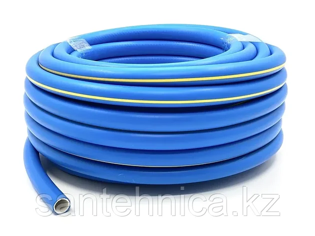 Шланг полив. арм. 3-слойный AQUA FORCE 1/2" 12,5 мм бухта 50 м ТЭП, фото 1