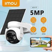 Wi-Fi видеокамера Imou AOV PT 5MP Kit поворотная с солнечной панелью