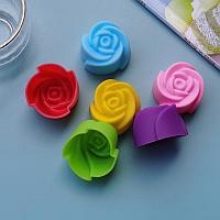 Силиконовая формочка "Розочка" для кексов 12 штук